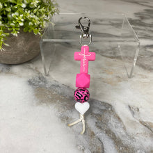 Load image into Gallery viewer, Keychain - Silicone Bead - Religious - Jesus
