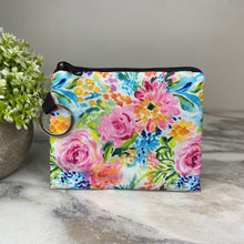Load image into Gallery viewer, Mini Pouch - Floral Watercolors
