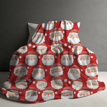 Load image into Gallery viewer, Blanket Christmas #6 - Wink Santa - PREORDER
