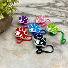 Load image into Gallery viewer, Silicone Straw Toppers Tumbler - Paw #3
