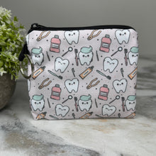 Load image into Gallery viewer, Mini Pouch - Tooth Dental Hygine on Pink
