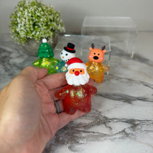 Load image into Gallery viewer, Squishy Toy - Christmas Glitter Characters
