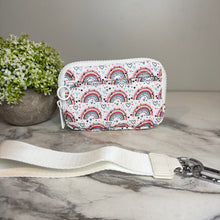 Load image into Gallery viewer, Rue - Nylon Wristlet Wallet - Rainbow Heart
