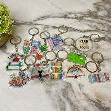 Load image into Gallery viewer, Keychain - Clear Book Mix

