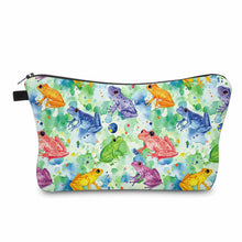 Load image into Gallery viewer, Pouch - Animal, Frog Bright Colors
