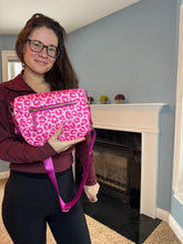 Load image into Gallery viewer, The Roni Nylon Crossbody - Animal Print Hot Pink
