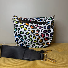 Load image into Gallery viewer, Roni - Nylon Crossbody - Rainbow Animal Print
