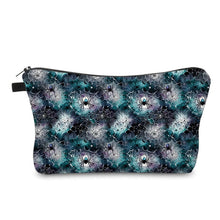 Load image into Gallery viewer, Pouch - Halloween Fall - Spider Web Black Teal Purple
