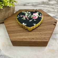 Load image into Gallery viewer, Compact Mirror - Black Floral

