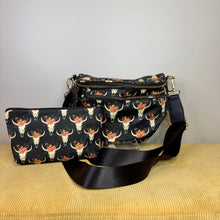 Load image into Gallery viewer, Bundled Set - Roni &amp; Pouch - Bull Skull Floral

