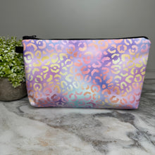Load image into Gallery viewer, Pouch - Animal Print Purple Tie Dye
