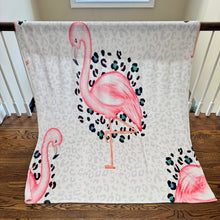 Load image into Gallery viewer, Blanket - Flamingo Animal Print
