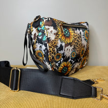 Load image into Gallery viewer, Roni - Nylon Crossbody - Turquoise Sunflower
