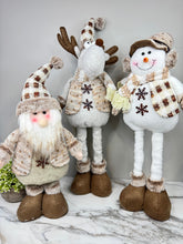 Load image into Gallery viewer, Telescopic Standing Christmas Decor - Tan &amp; Grey

