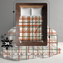 Load image into Gallery viewer, Blanket Christmas #34 - Cream Plaid - PREORDER
