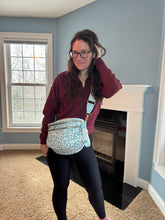 Load image into Gallery viewer, The Roni Nylon Crossbody - Animal Print Aqua
