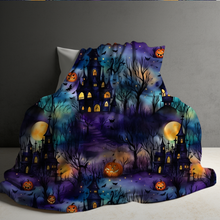 Load image into Gallery viewer, Blanket Halloween #17 - Haunted House - PREORDER ends 7/25
