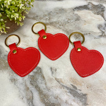 Load image into Gallery viewer, Keychain - Solid Heart - Red
