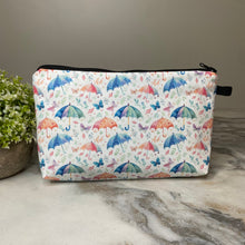 Load image into Gallery viewer, Pouch - Umbrellas &amp; Butterflies
