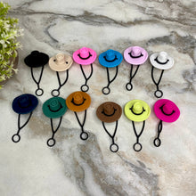 Load image into Gallery viewer, Silicone Straw Toppers Tumbler - Hats
