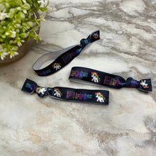 Load image into Gallery viewer, Hair Tie - Black Lularoe Unicorn
