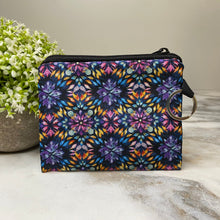 Load image into Gallery viewer, Mini Pouch - Bold Purple Orange Pink Tie Dye
