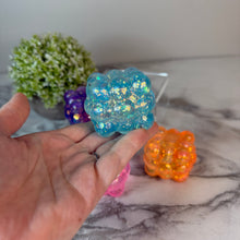 Load image into Gallery viewer, Squishy Toy - Smooth Nine Cube, Glitter
