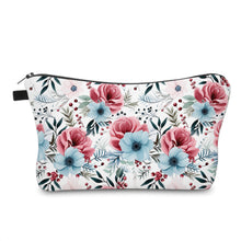 Load image into Gallery viewer, Pouch - Floral Cranberry &amp; Blue
