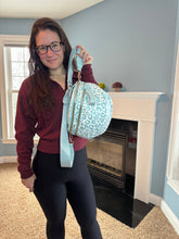 Load image into Gallery viewer, The Roni Nylon Crossbody - Animal Print Aqua
