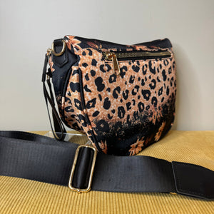 Roni - Nylon Crossbody - Bronze Sunflower Ombre Animal