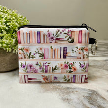 Load image into Gallery viewer, Mini Pouch - Book Bookshelf White Lavender
