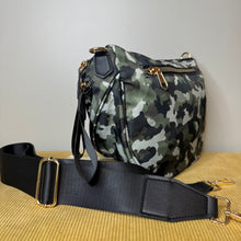 Load image into Gallery viewer, Roni - Nylon Crossbody - Green Camo - PREORDER
