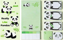 Load image into Gallery viewer, Sticky Note Booklet Set - Pandas
