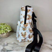 Load image into Gallery viewer, Mini Backpack - Christmas - Plaid Reindeer
