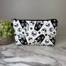 Load image into Gallery viewer, Pouch - Halloween Fall - Black &amp; White Coffee Skull
