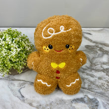 Load image into Gallery viewer, Plush Toy Gingerbread Man #2 Christmas
