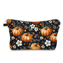 Load image into Gallery viewer, Pouch - Halloween Fall - Pumpkin Black &amp; White
