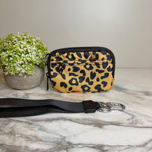 Load image into Gallery viewer, Rue - Nylon Wristlet Wallet - Gold Black Animal
