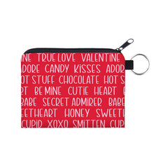 Load image into Gallery viewer, Mini Pouch - Valentine’s Day - Be Mine Words
