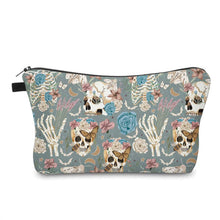 Load image into Gallery viewer, Pouch - Halloween Fall - Skeleton Floral
