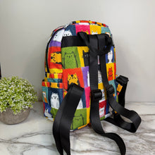 Load image into Gallery viewer, Mini Backpack - Cat Squares
