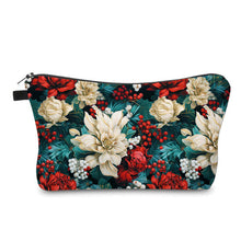 Load image into Gallery viewer, Pouch - Christmas Bold Emerald Floral
