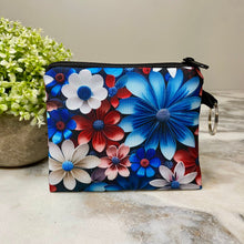 Load image into Gallery viewer, Mini Pouch - Floral Red Blue
