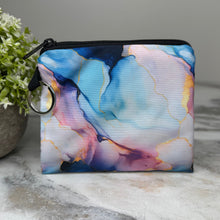 Load image into Gallery viewer, Mini Pouch - Marble Blue Purple Gold
