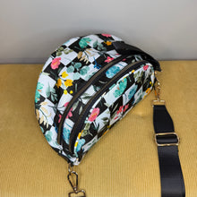 Load image into Gallery viewer, The Roni Nylon Crossbody - Floral Checker
