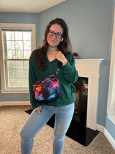 Load image into Gallery viewer, The Roni Nylon Crossbody - Pink Orange Galaxy

