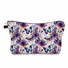 Load image into Gallery viewer, Pouch - Butterfly Purple Floral
