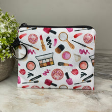Load image into Gallery viewer, Mini Pouch - Makeup Lipstick Eye Shadow on White

