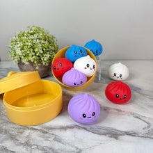Load image into Gallery viewer, Squishy Toy - Mini Dumpling, Solids - 4 PACK!
