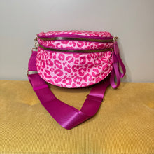 Load image into Gallery viewer, The Roni Nylon Crossbody - Animal Print Hot Pink

